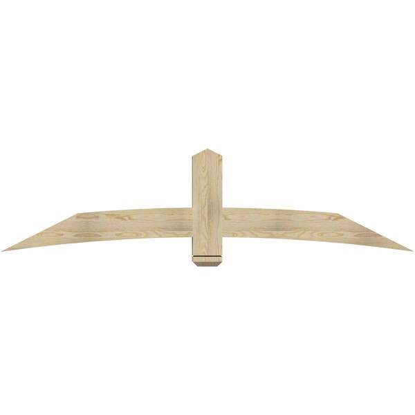 Ekena Millwork Bellingham Rough Sawn Timber Gable Bracket, Douglas Fir, 84"W x 21"H x 4"D x 6"F, 6/12 Pitch GBW084X21X0406BEL00RDF - main